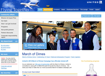 2015 United Airlines March of Dimes